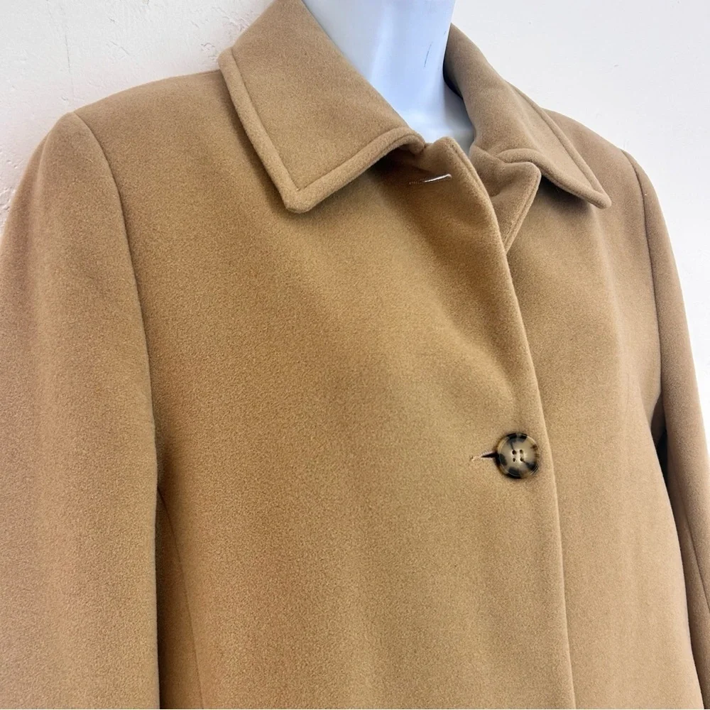 Pendleton Vintage Cashmere Wool Pea Coat Camel Womens Size 8P USA